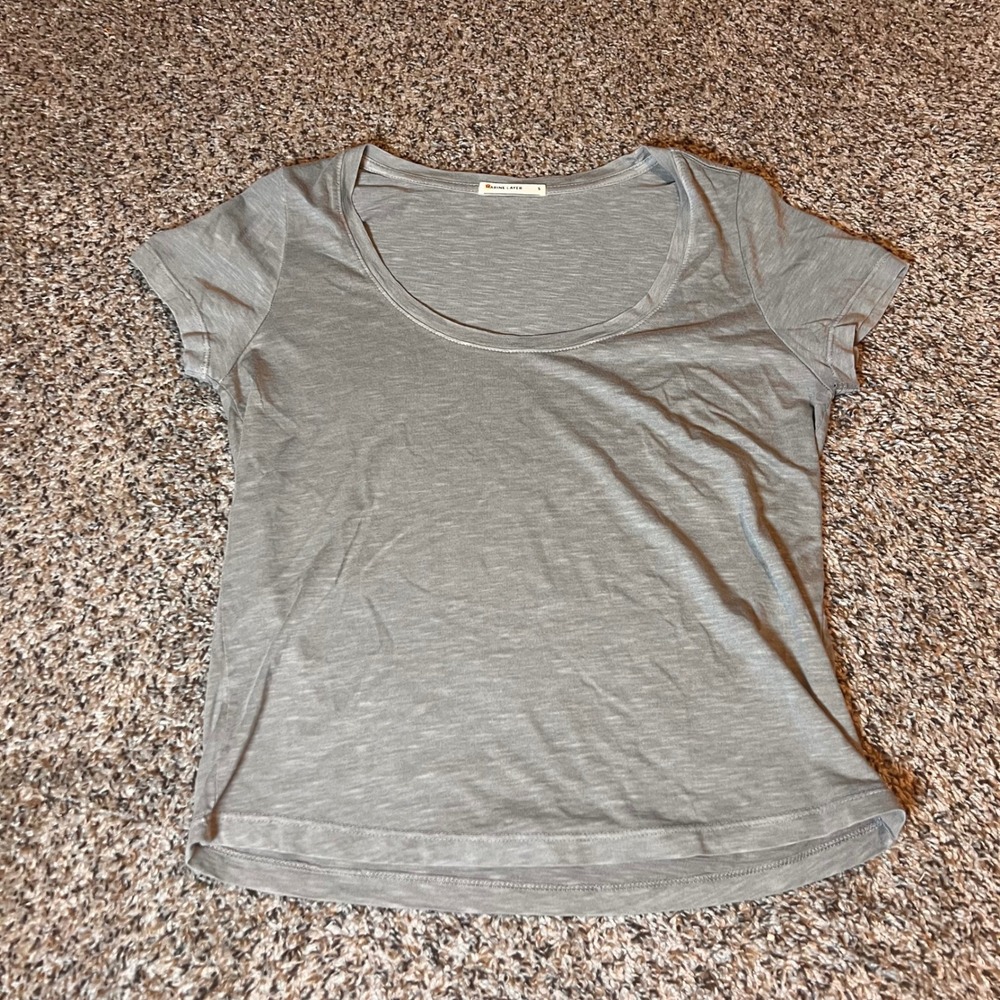 Marine Layer Women's Small Short Sleeve Casual T-Shirt‎ Gray